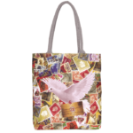 CANE HANDLED CANVAS BAG