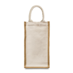 NATURAL CANVAS BOTTLE BAG