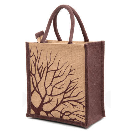JUTE COLORED LOOP HANDLED SHOPPING BAGS