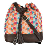COTTON HOBO BUCKET BAG