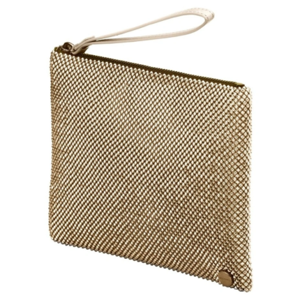 COTTON CLUTCH BAG WITH HANDLE