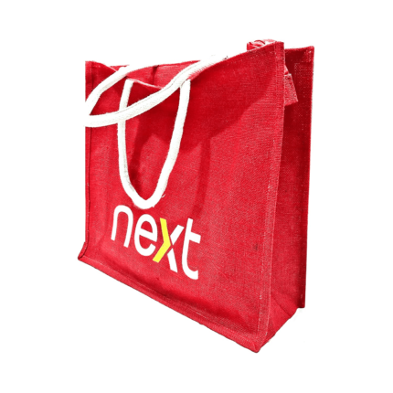 LONG HANDLED LAMINATED JUTE BAG