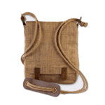 JUTE FOLDED STRIPE BACKPACK