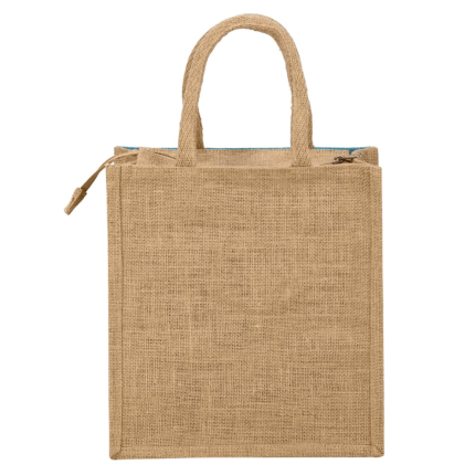 JUTE LAMINATED ROUND HANDLED BAG