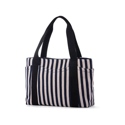 CANVAS PRINTED LONG HANDLED BAG