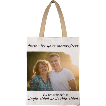 CANVAS PRINTED LONG HANDLED BAG