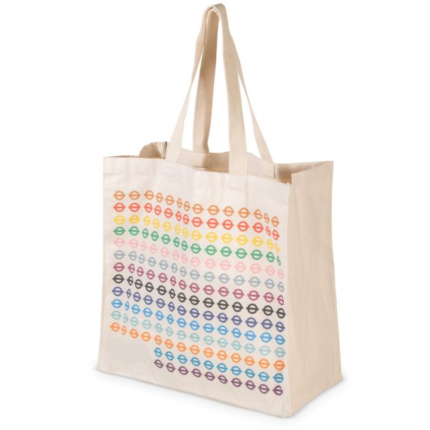 CANVAS PRINTED BAG WITH GUSSET
