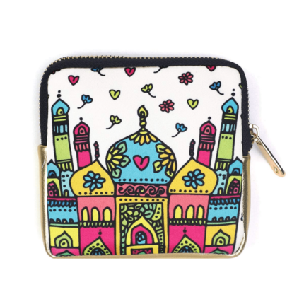 COTTON ZIPPER CLOSURE POUCH
