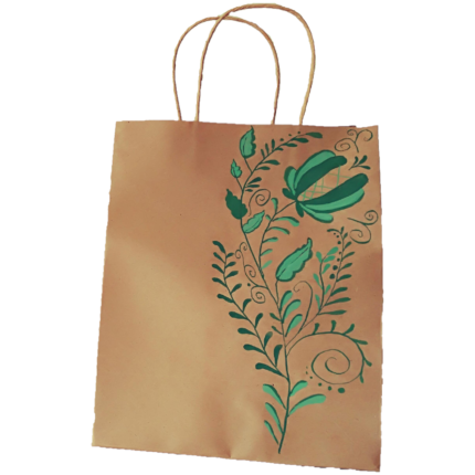 HAND PAINTED PAPER BAGS