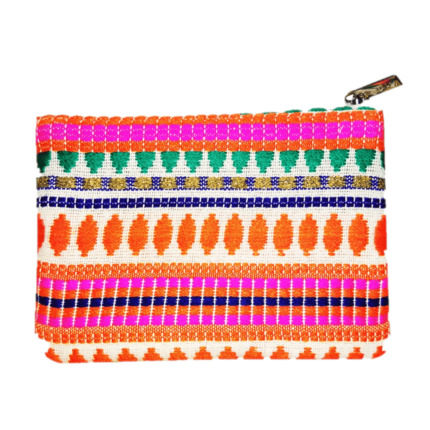 COTTON ZIPPER CLOSURE POUCH