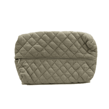 COTTON ZIPPER CLOSURE POUCH
