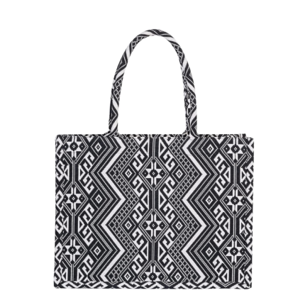 JACQUARD SHOPPING BAG