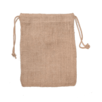 JUTE BURLAP DRAWSTRING SMALL BAG