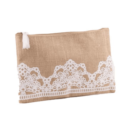 JUTE DESIGNER COSMETIC BAG