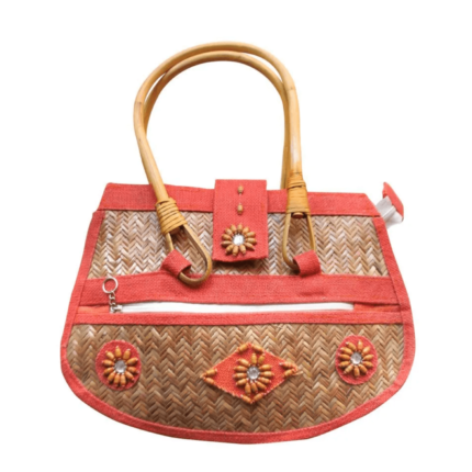 JUTE EMBROIDERED DESIGNER BAG