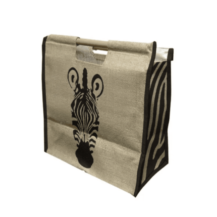JUTE WOODEN HANDLED TRENDSETTER BAG