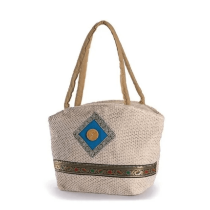 JUTE DESIGNER BEACH BAG