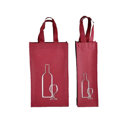 PP WOVEN WINE BOTTLE BAG
