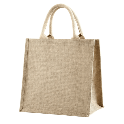 JUTE PLAIN BAG WITH GUSSET