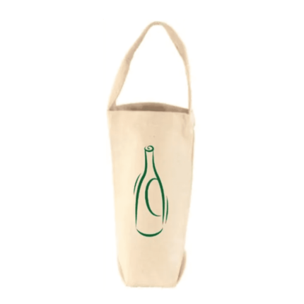 COTTON SINGLE HANDLE WINE BOTTLE BAG