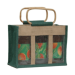 JUTE LONG 3 WINDOW JAR BAG