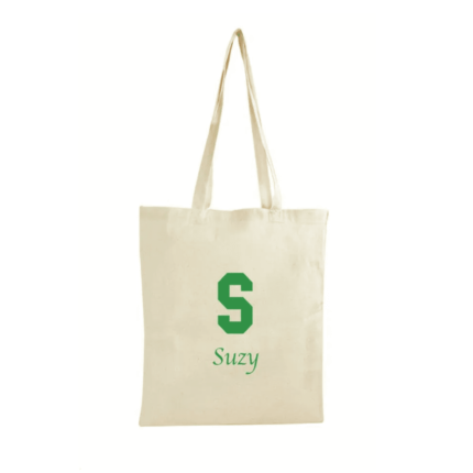 COTTON LONG HANDLED PERSONALISED BAG