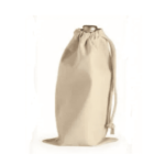 COTTON DRAWSTRING WINE BOTTLE BAG