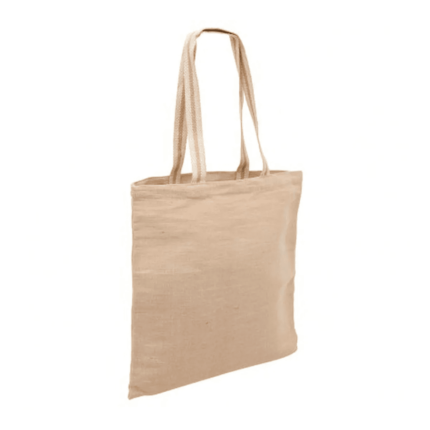 JUTE LONG HANDLED PLAIN BAG