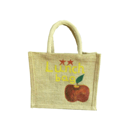 JUTE HAND PAINTED LUNCH BOX BAG