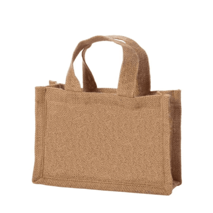 JUTE SMALL TOTE BAG