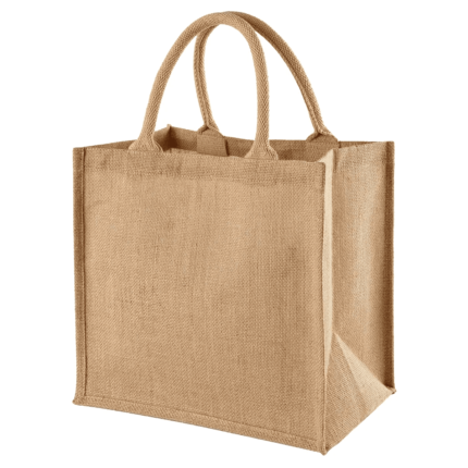 JUTE SMALL LOOP HANDLED BAG