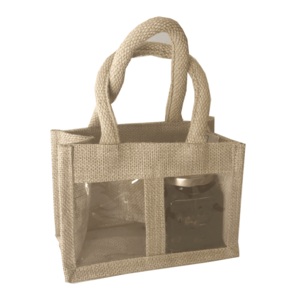 JUTE LOOP HANDLED JAR BAG