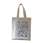 COTTON CANE HANDLED BAG