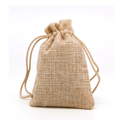 JUTE JEWELLERY BAG WITH LONG HANDLE