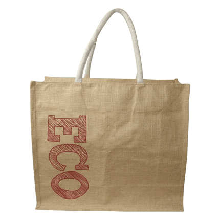 JUTE ECO FRIENDLY ZIPPER CLOSURE BAG